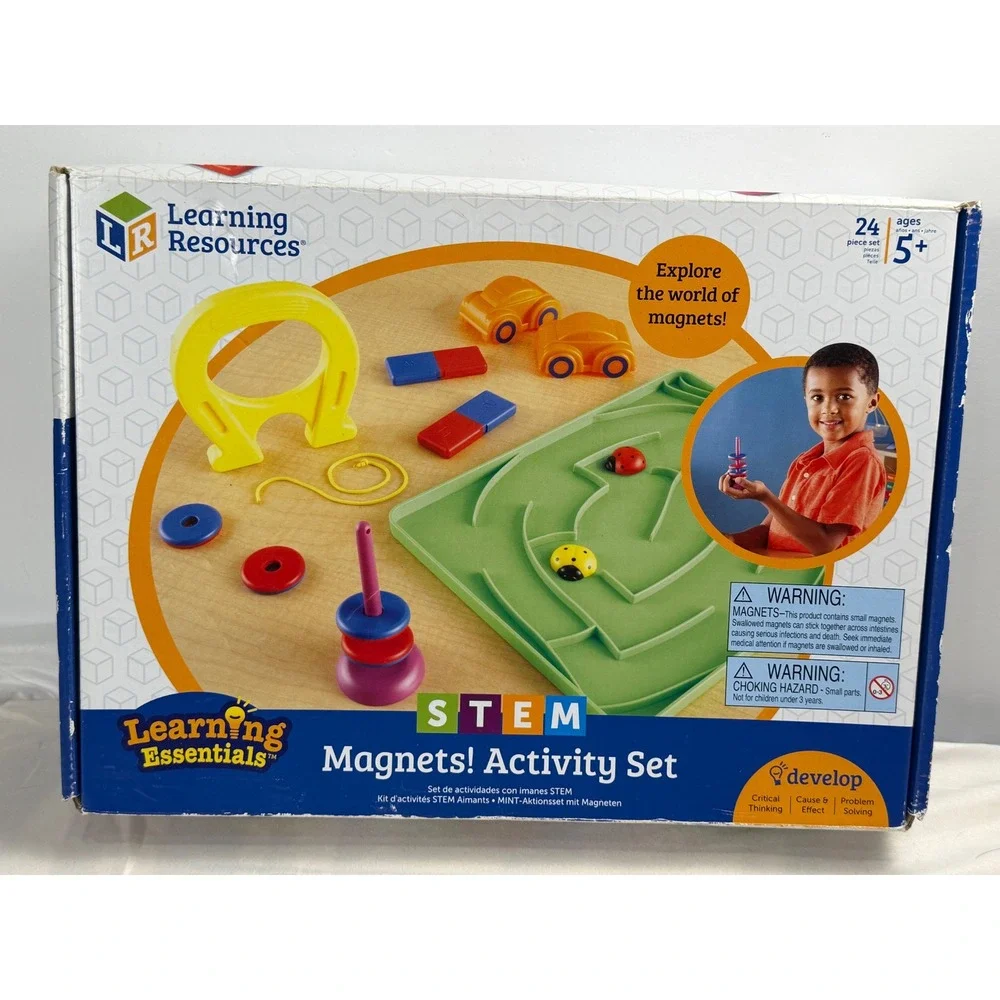 Learning Resources STEM Magnets Activity Set 24 Piece Educational Toy Ages 5+